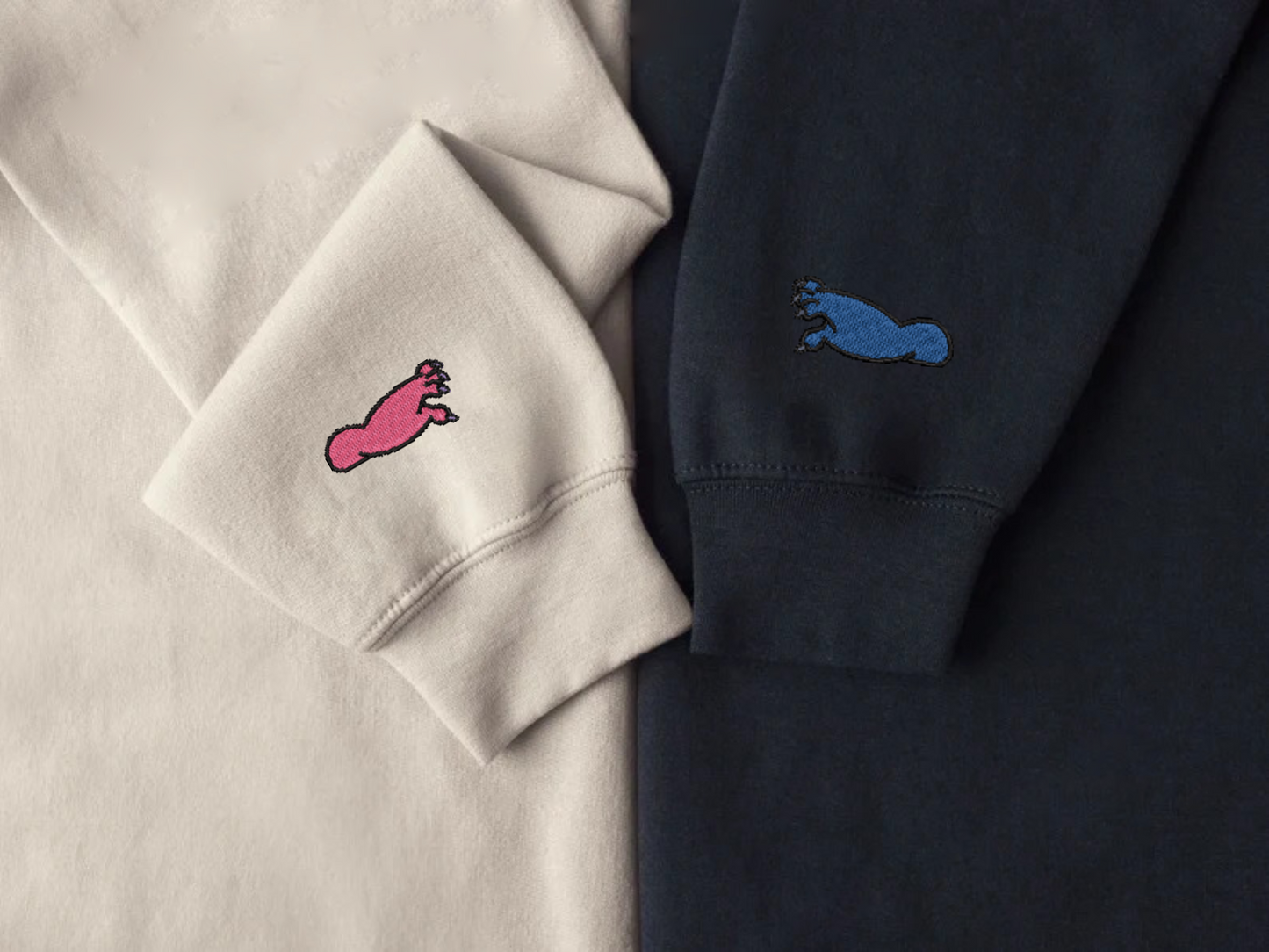 Angel and Stitch Embroidered Sweatshirts