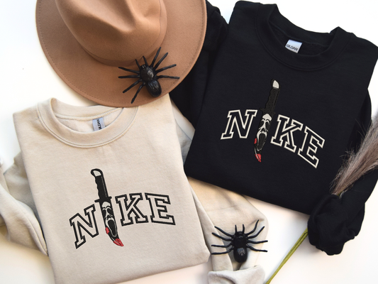 ghost face swoosh sweatshirt