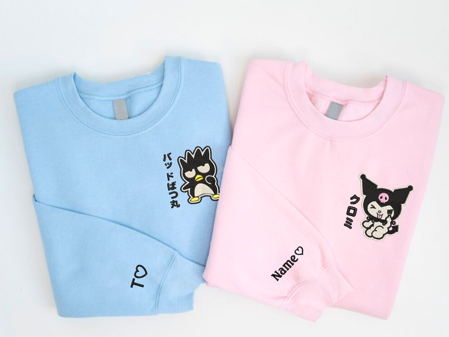 Badtz and Kuromi Embroidered Sweatshirt