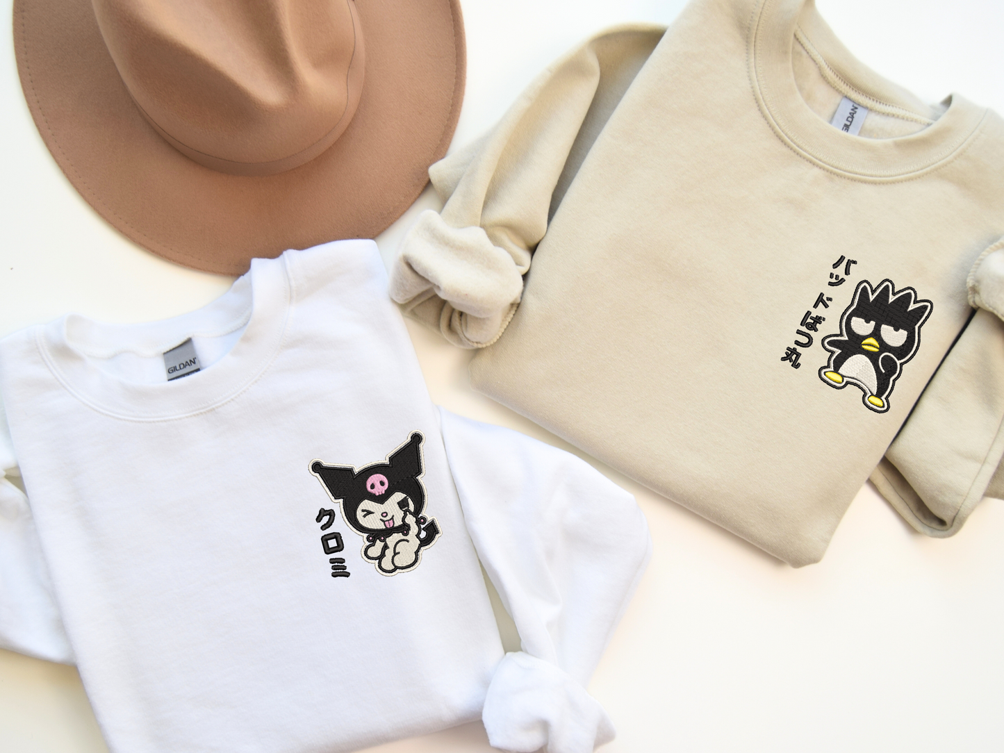 Badtz and Kuromi Embroidered Sweatshirt