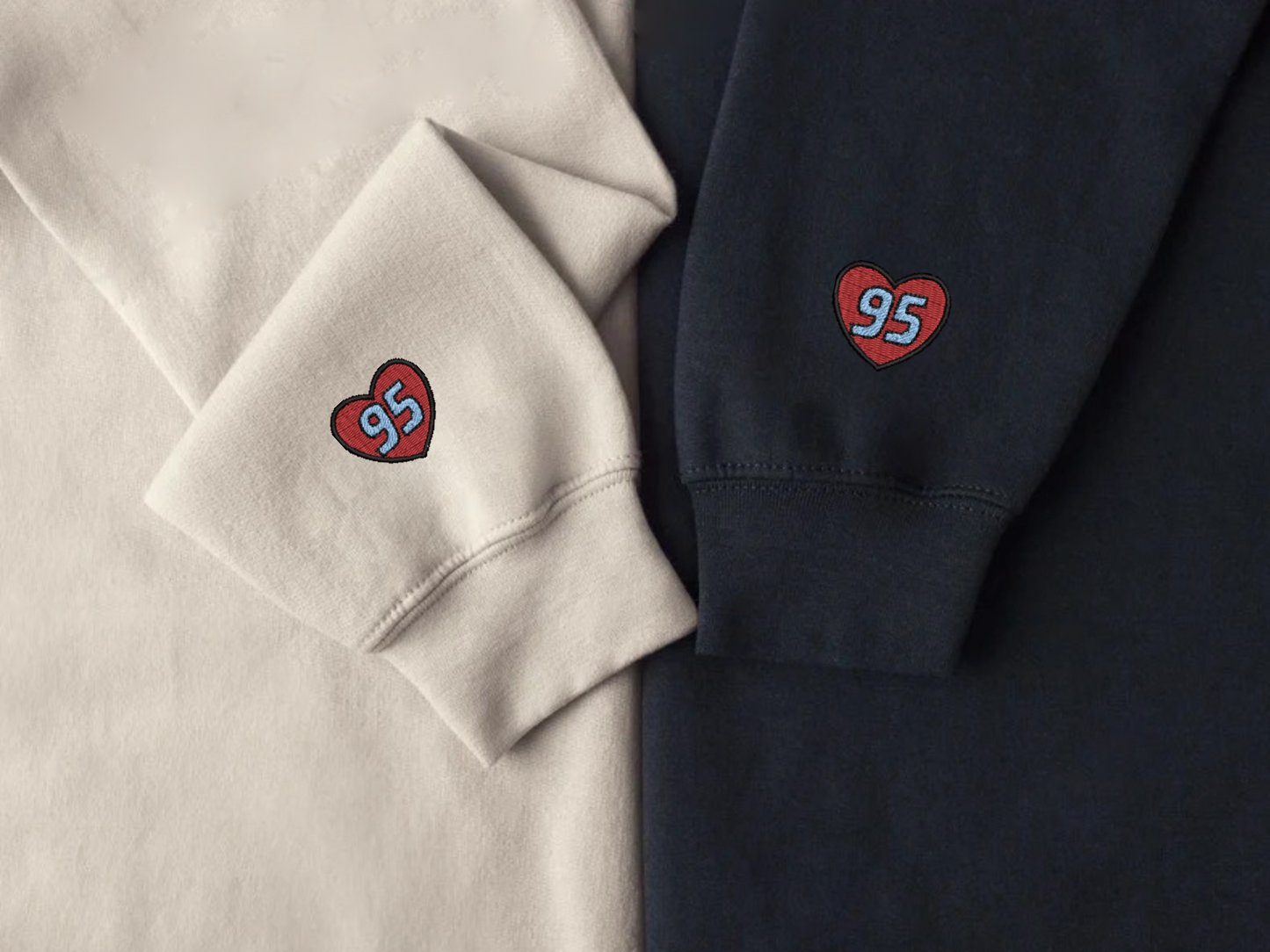 Cars Mcqueen and Sally Embroidered Sweatshirts