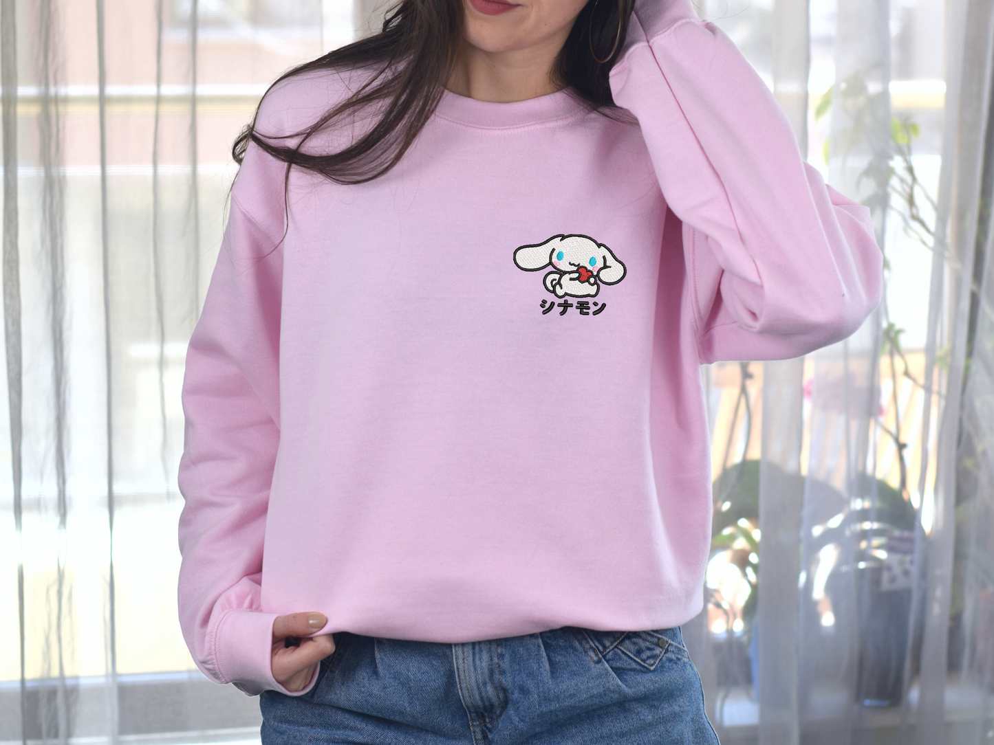 Cinnamoroll Embroidered Sweatshirt - Cute Sanrio Sweatshirt
