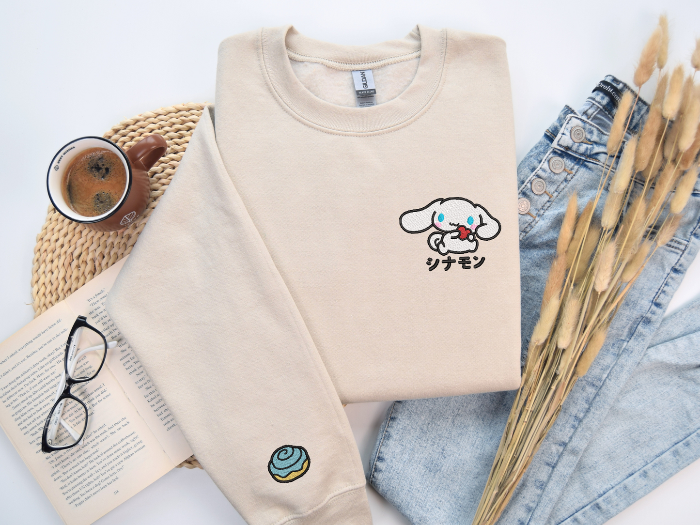 Cinnamoroll Embroidered Sweatshirt - Cute Sanrio Sweatshirt