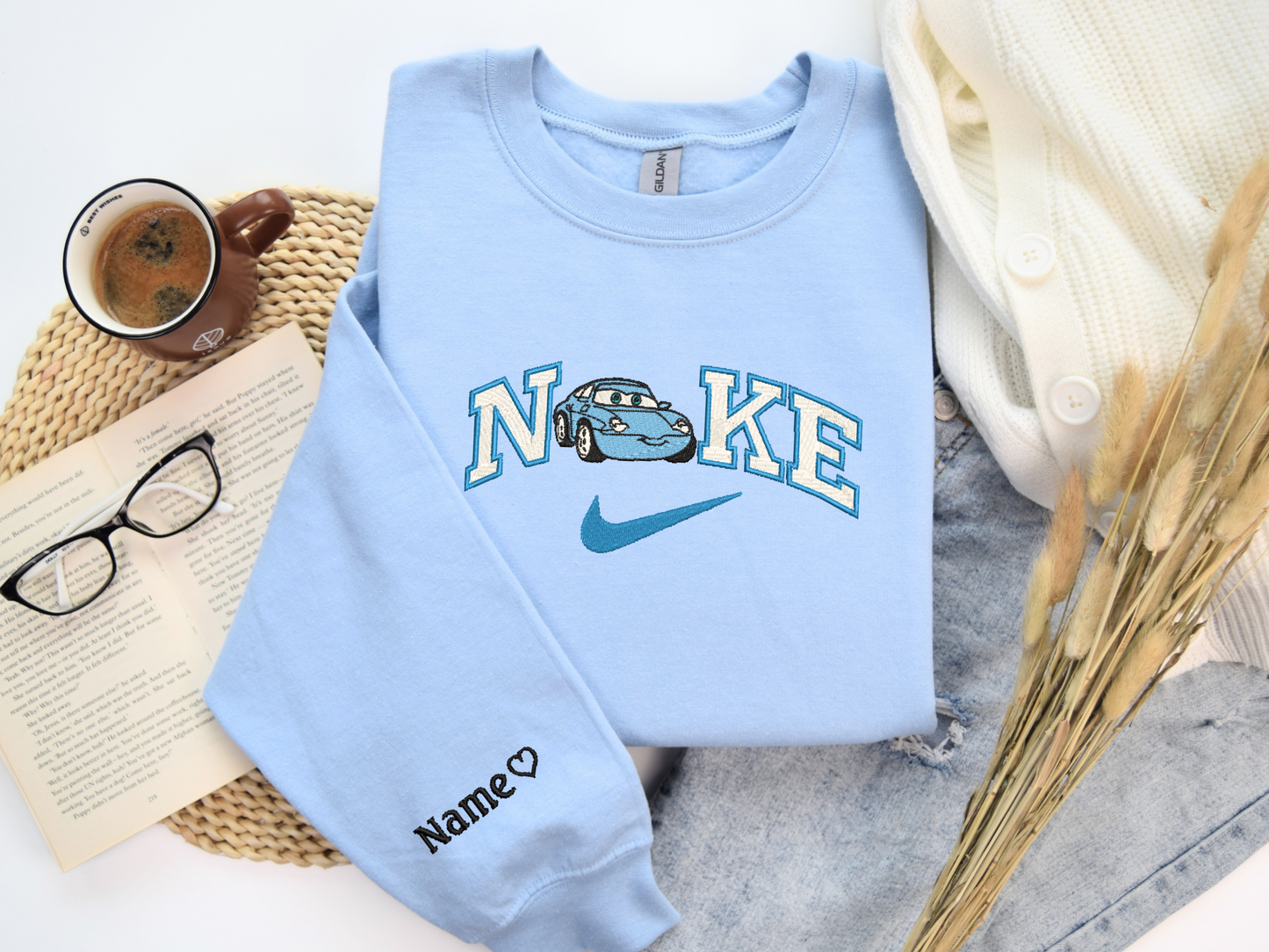 Cars swoosh Embroidered Sweatshirts