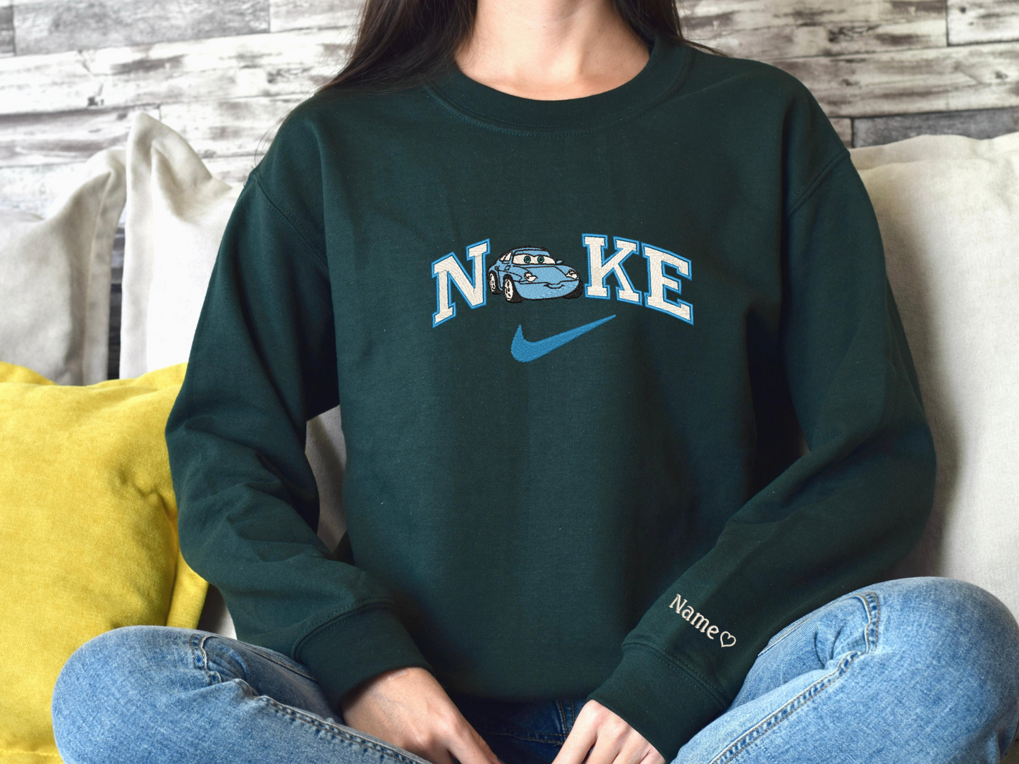 Cars swoosh Embroidered Sweatshirts