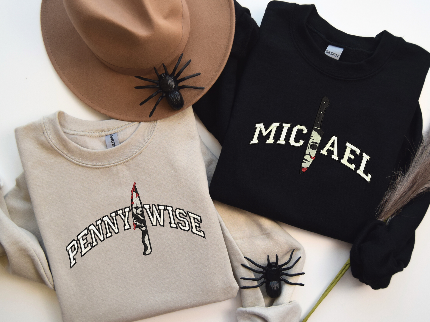 Slashers - Horror Movie Embroidered Sweatshirt, Jason, Chucky, Micheal Myers, SAW