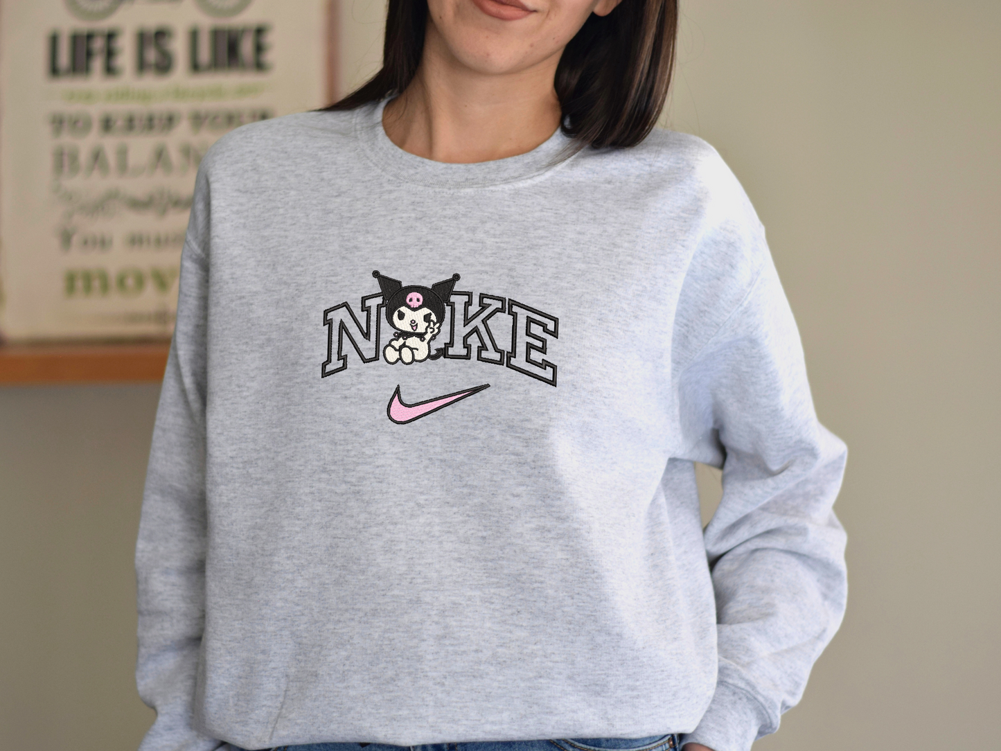 Kuromi Swoosh v2 Embroidered Sweatshirt