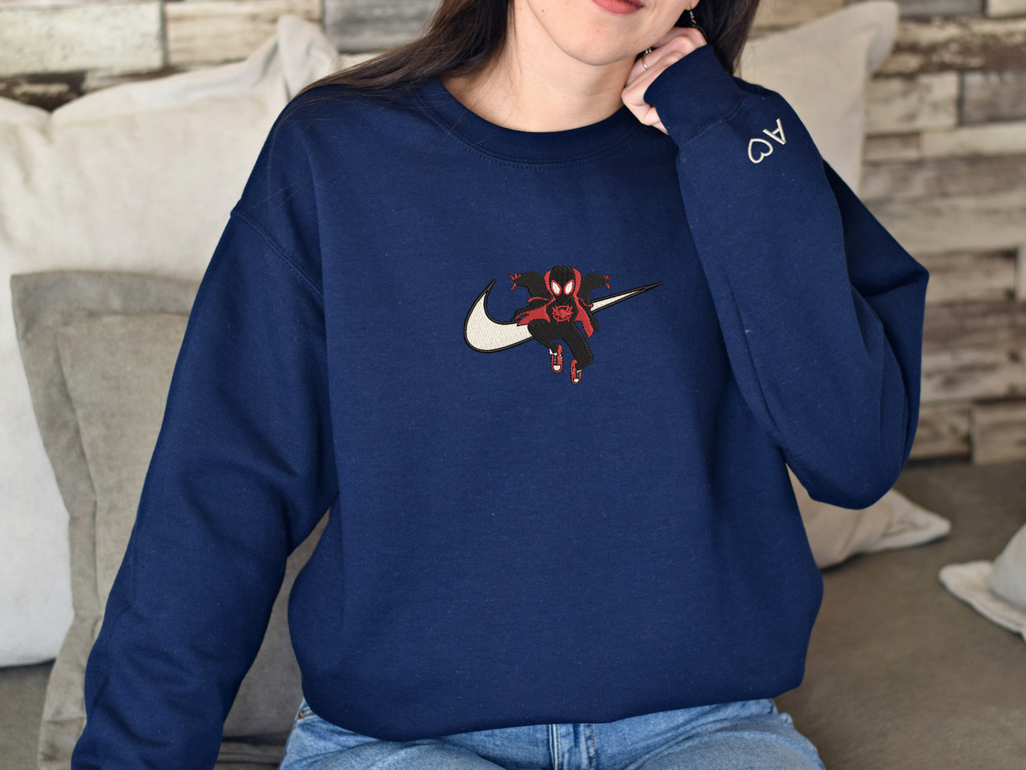 Spiderman Embroidered Sweatshirt